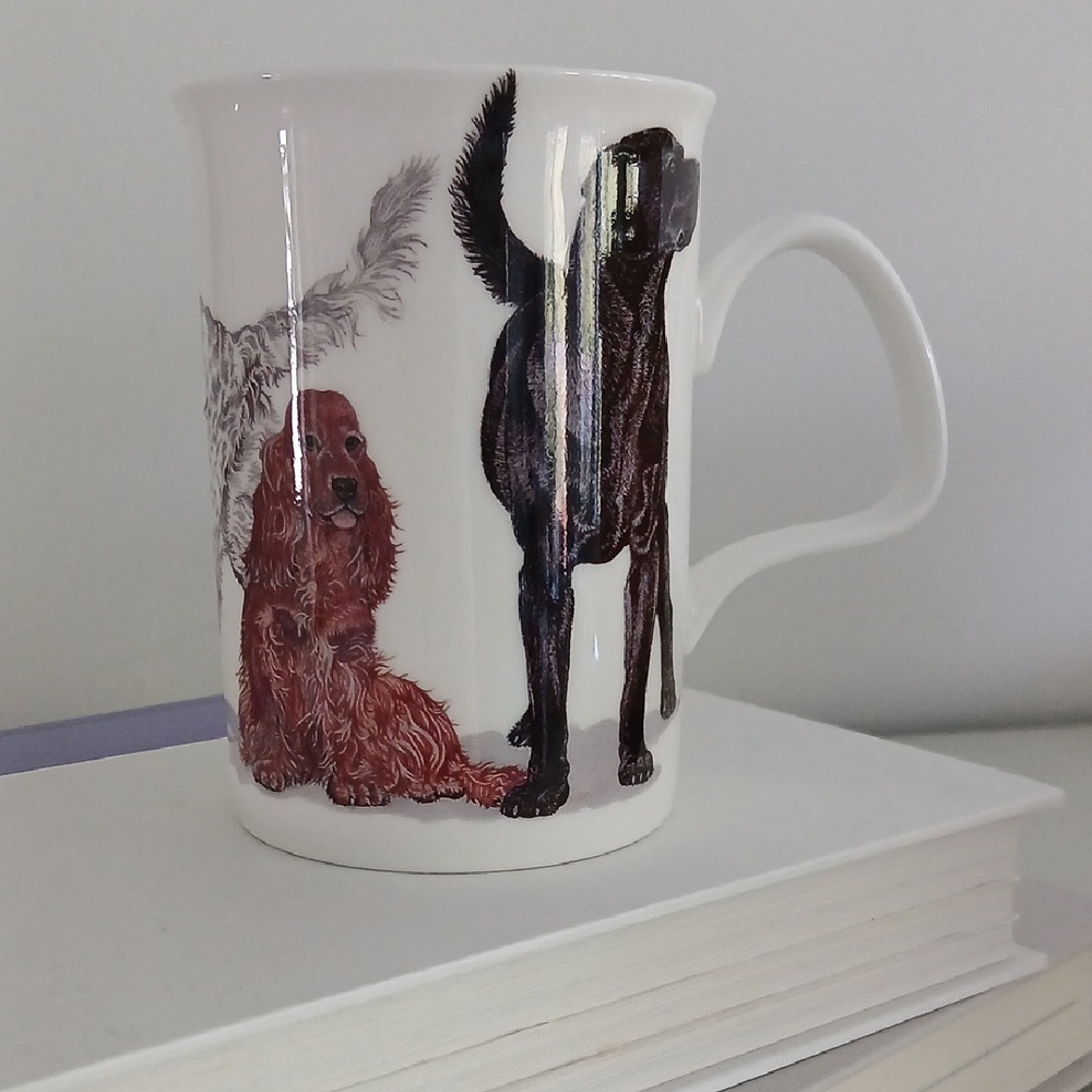 DOGS GALORE Roy Kirkham England 2005 Fine Bone China Cup Mug 10 oz